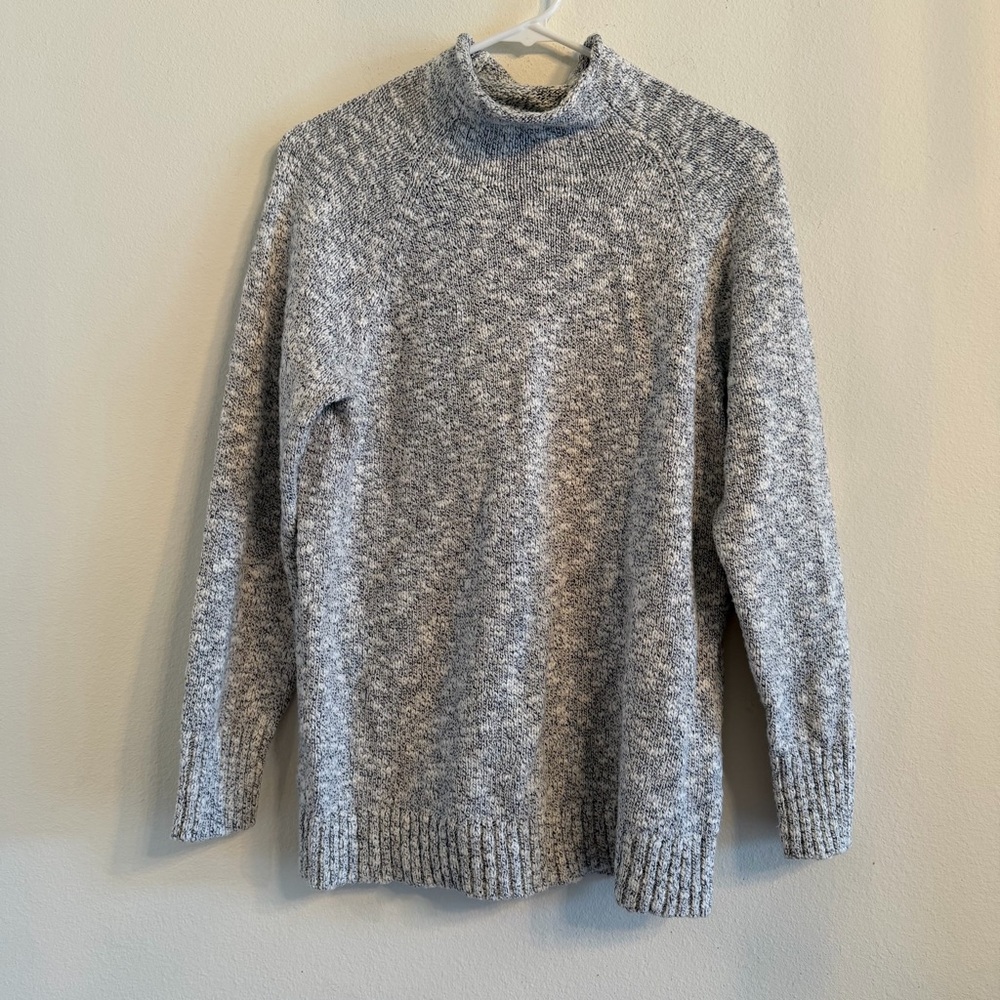 LL Bean Rolled Neck Sweater 100% Cotton